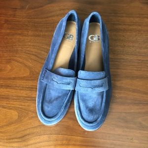 Blue suede Gianni Bini Loafers Size 11